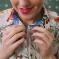 Buttoned-blouse-colorful